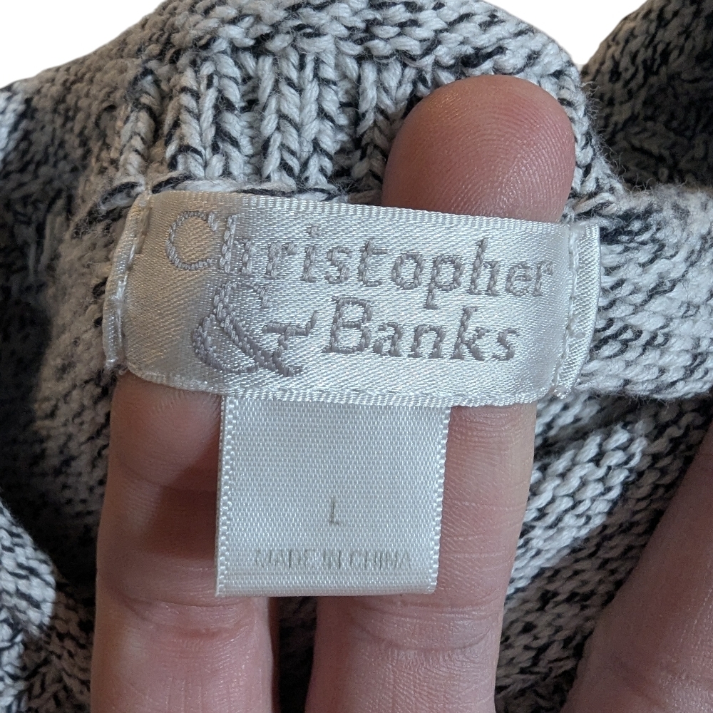🐻❄️ Christopher & Banks Polar Bear Knit Sweater | Cozy Winter Novelty | Women’s - Picture 7 of 9